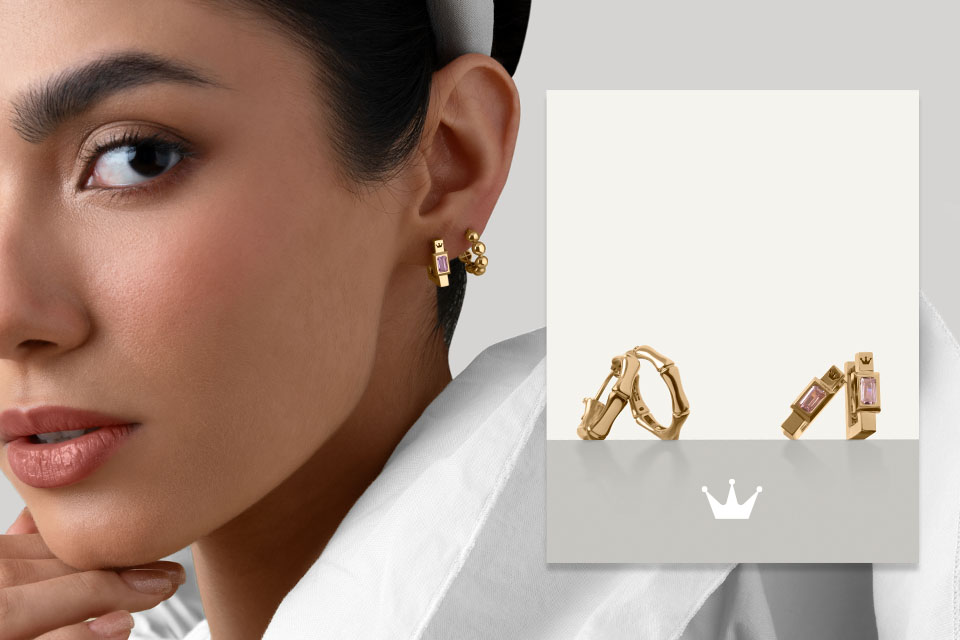 گوشواره حلقه ای ظریف